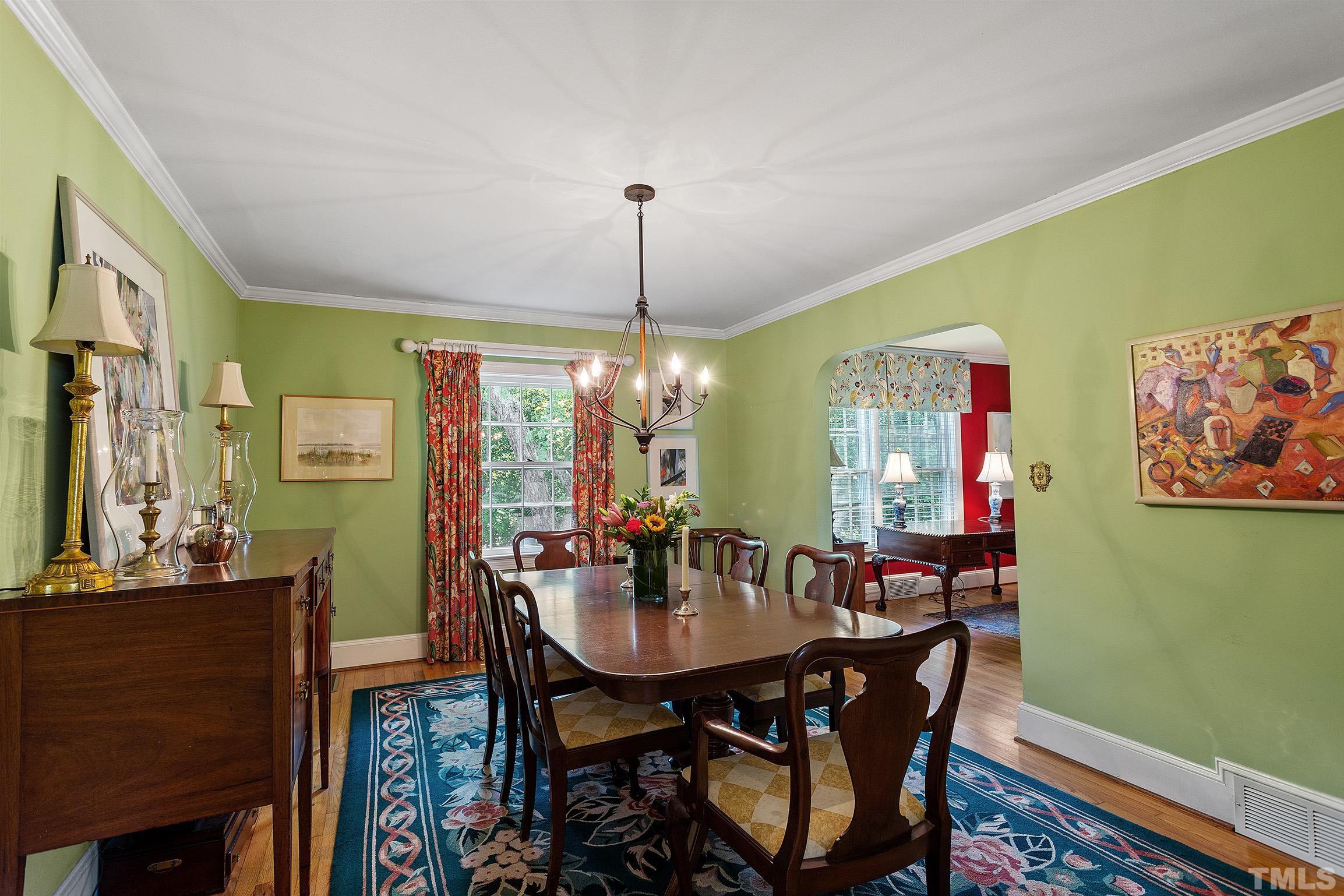 121 Lake Boone Trail Raleigh, NC 27608 - Photo 8 of 29 a view of a dining room with furniture window and outside view