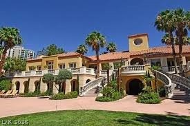 260 East Flamingo Road, Unit 220 Las Vegas, NV 89169 - Photo 25 of 32 A grand Mediterranean-inspired estate features tiered stone patios and elegant twin staircases.