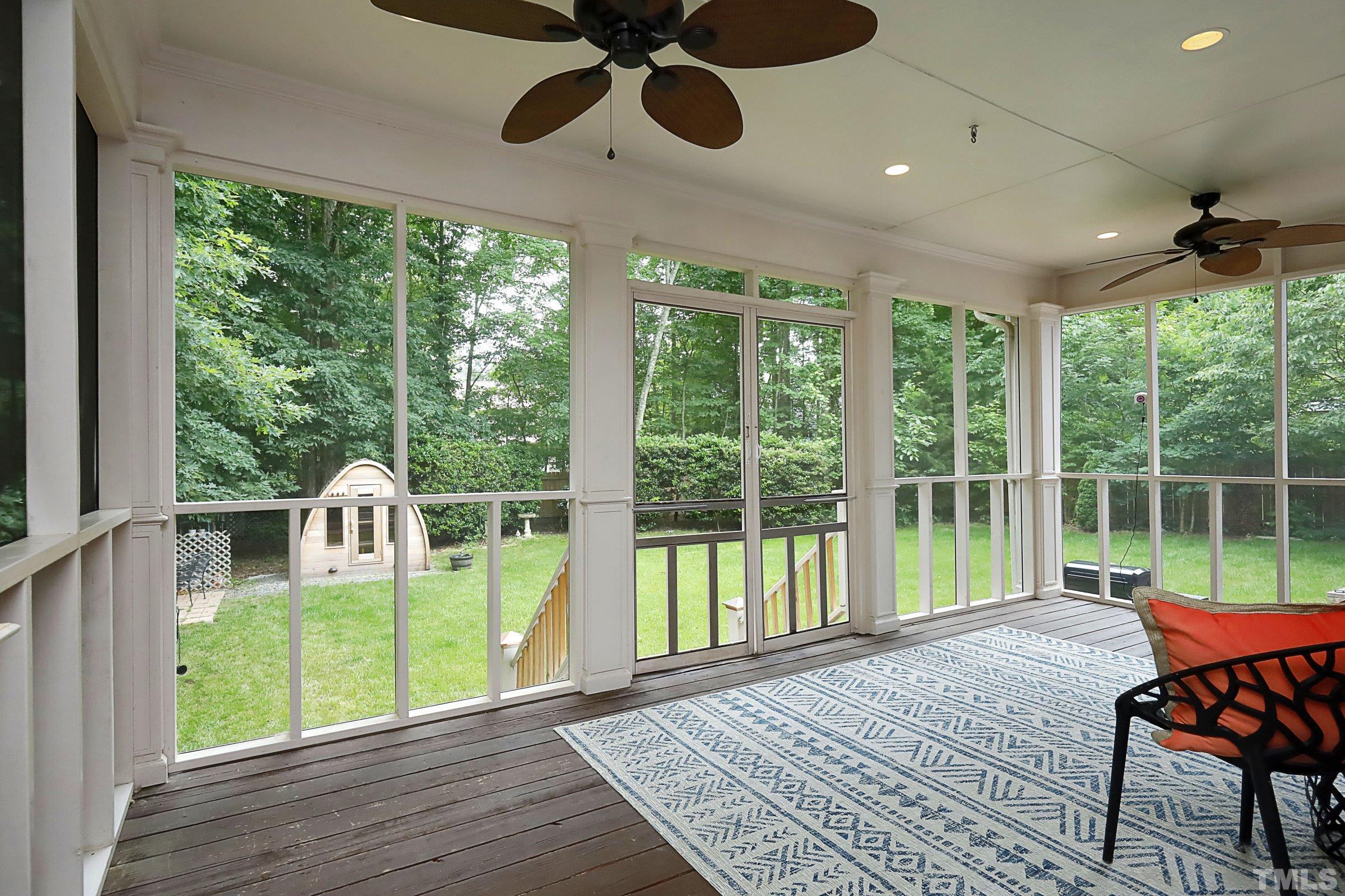 101 Modena Drive Cary, NC 27513 - Photo 44 of 57 a roof deck with table and chairs