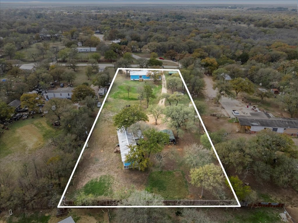 176 Pearson Road Dale, TX 78616 - Photo 2 of 39 Aerial view of property's location with property boundaries.