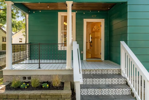 a view of a door of a house