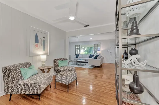 a kitchen with stainless steel appliances a refrigerator sink and cabinets