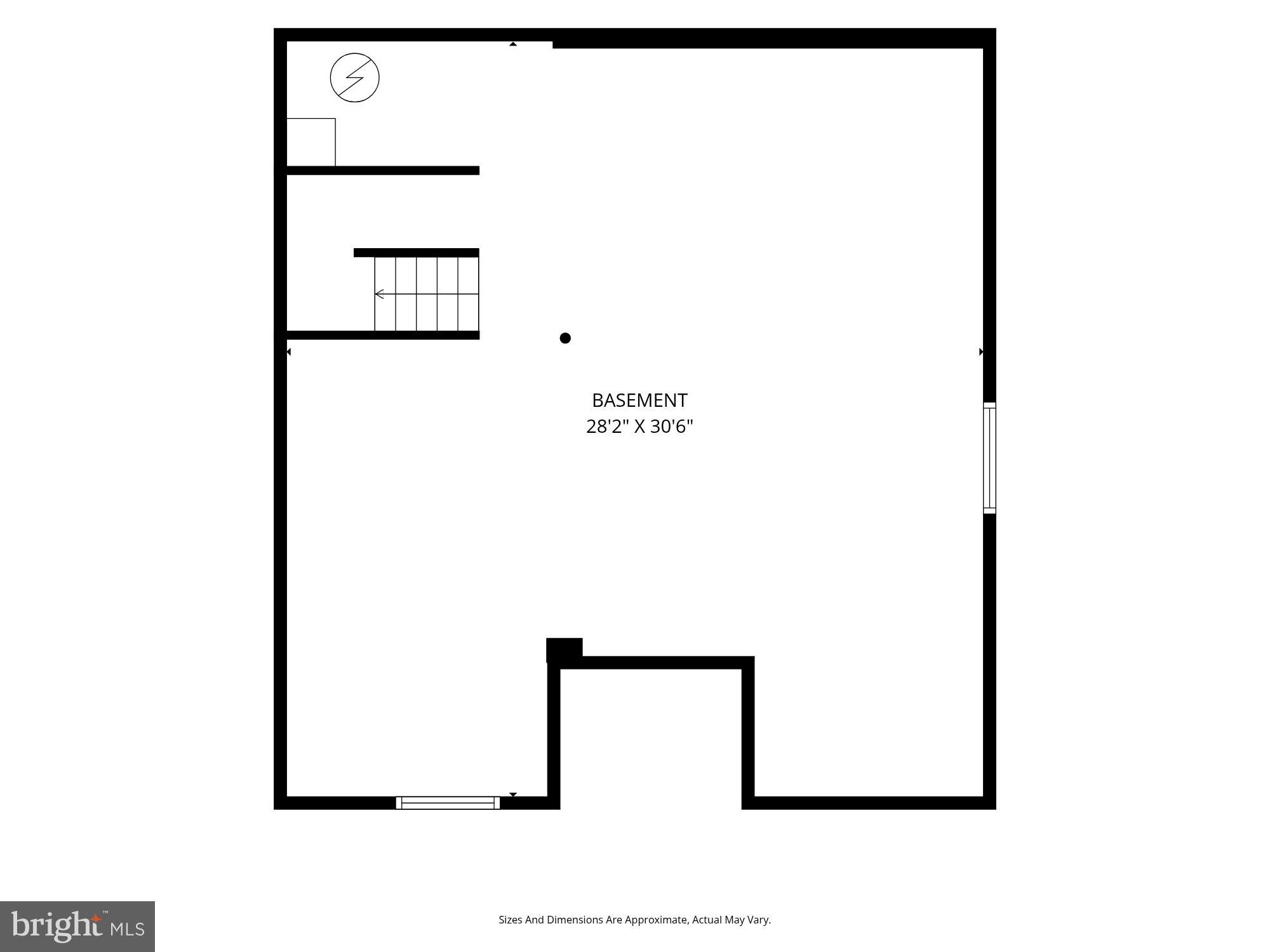 10901 Trotting Ridge Way, Unit 92 Columbia, MD 21044 - Photo 36 of 37 Spacious basement layout blueprint.