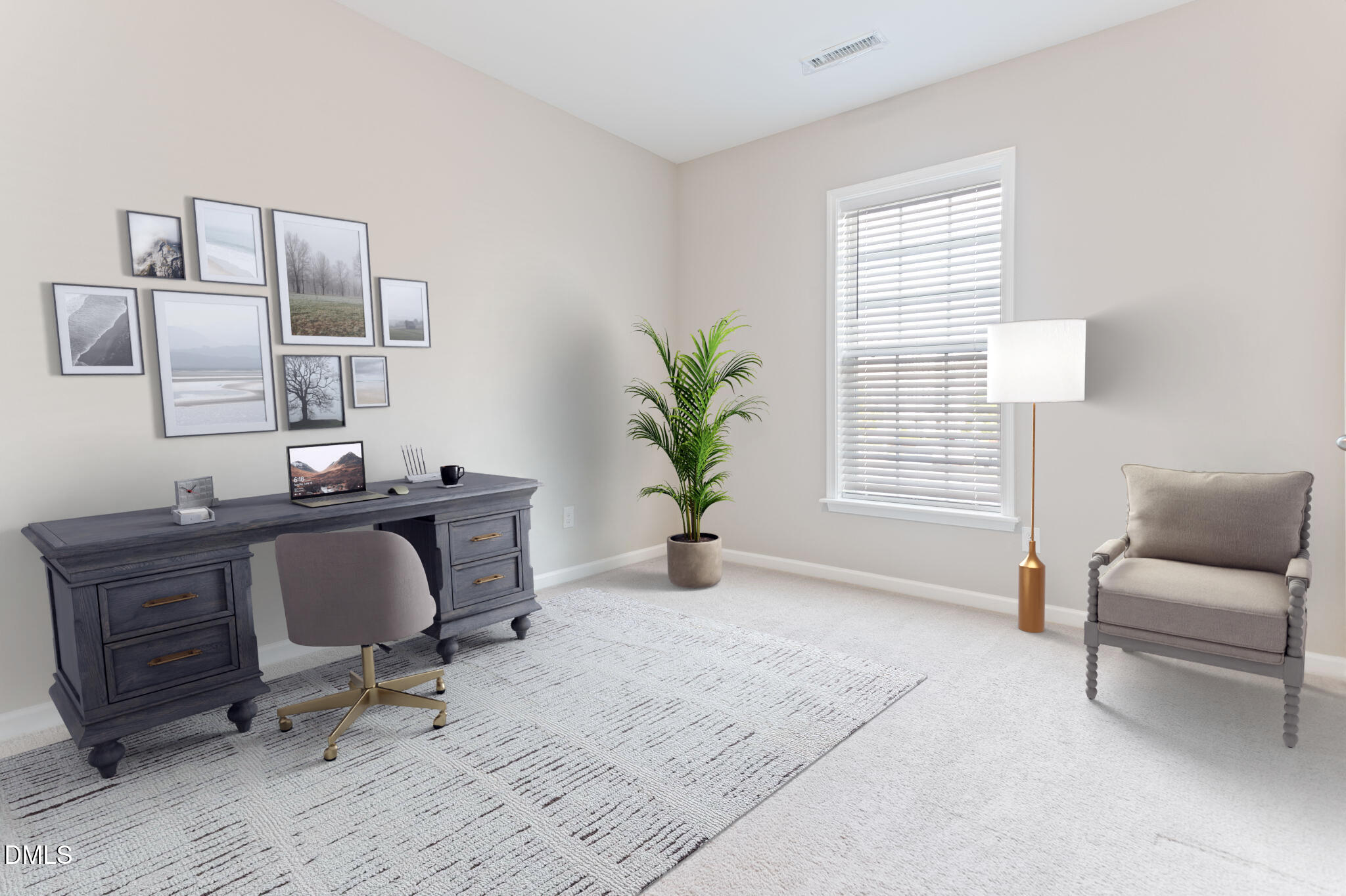 5916 Giddings Street Raleigh, NC 27616 - Photo 29 of 49 a living room with furniture and a potted plant