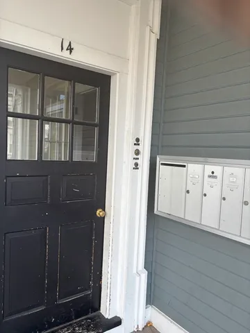 a view of front door