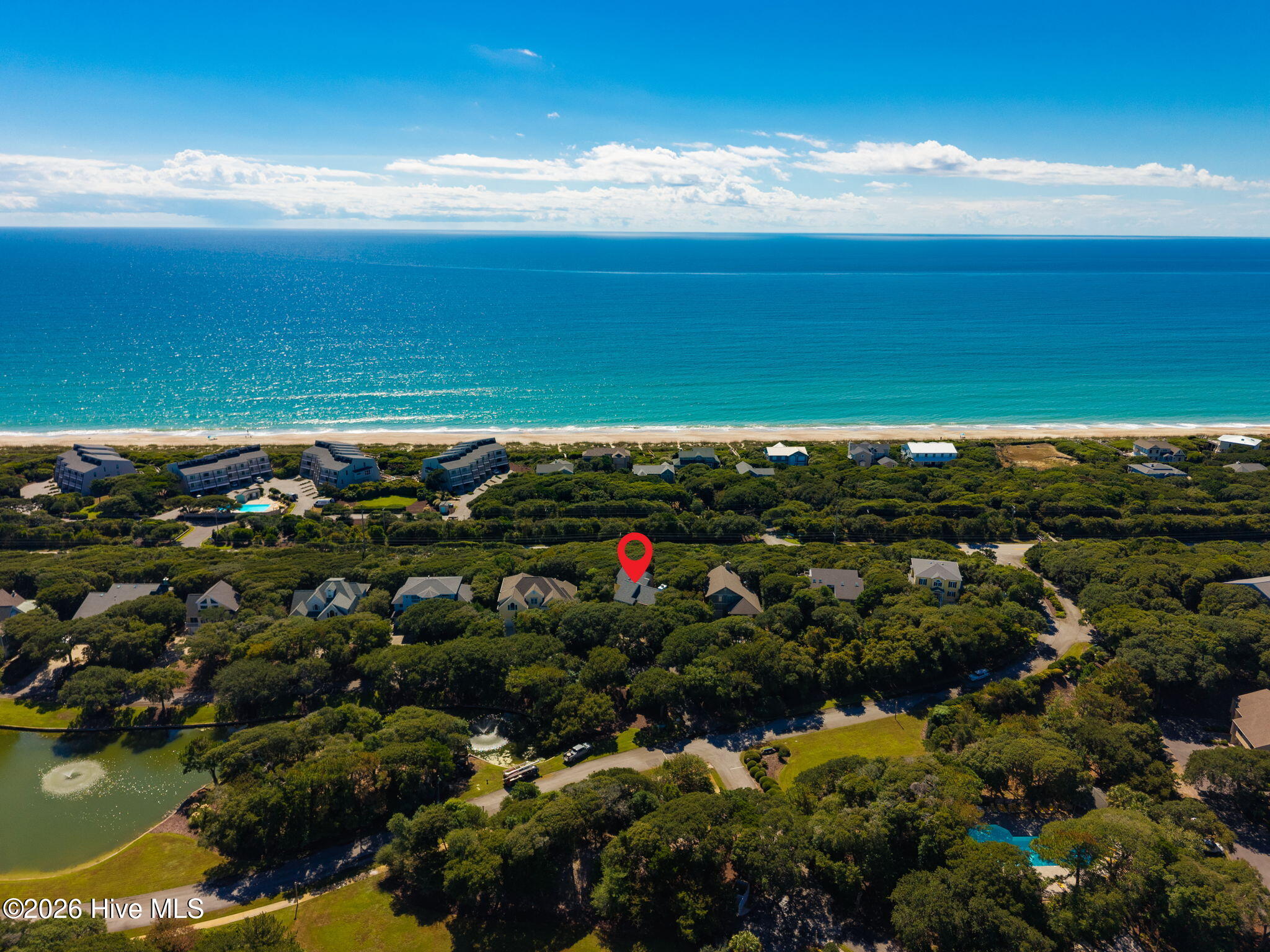 579 Coral Ridge Road Pine Knoll Shores, NC 28512 - Photo 3 of 67 Aerial View Facing Ocean