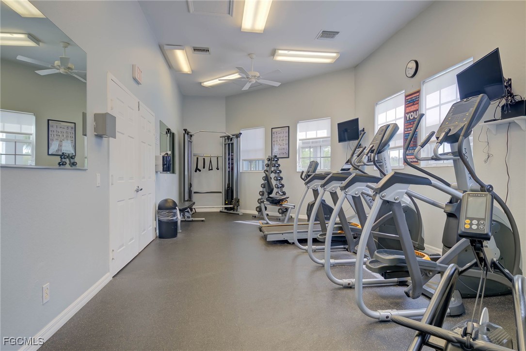 9005 Falcon Pointe Loop Fort Myers, FL 33912 - Photo 35 of 39 a view of a room with gym equipment