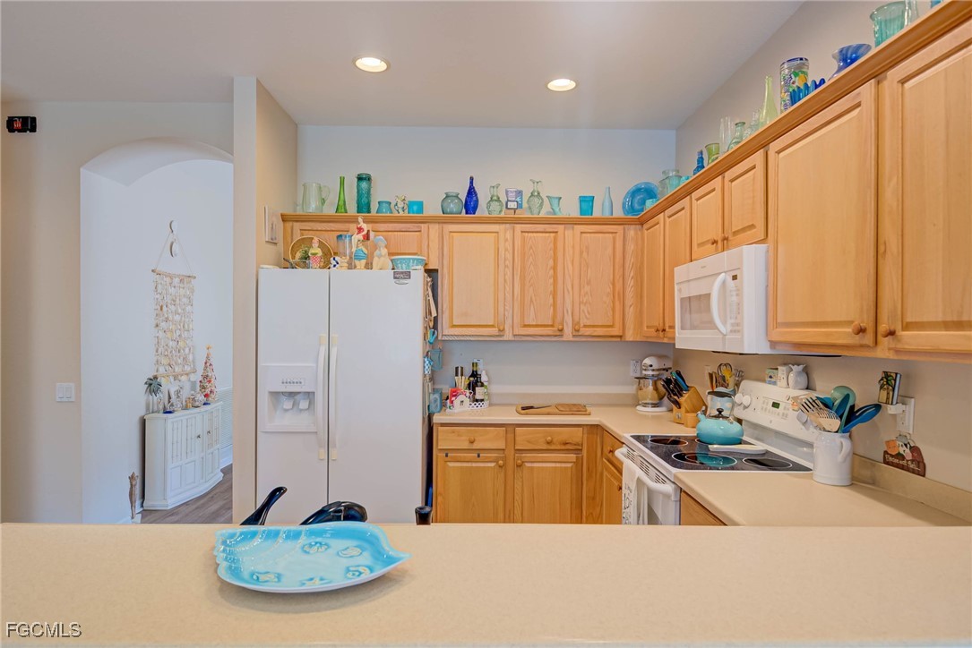 9005 Falcon Pointe Loop Fort Myers, FL 33912 - Photo 10 of 39 a kitchen with stainless steel appliances a sink a refrigerator and a stove