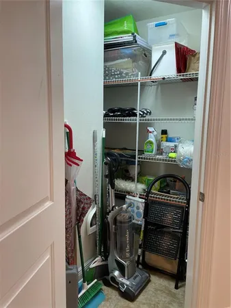 a room with storage and utility