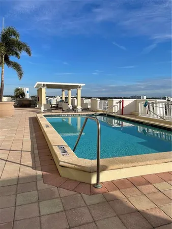 a view of a terrace with outdoor space