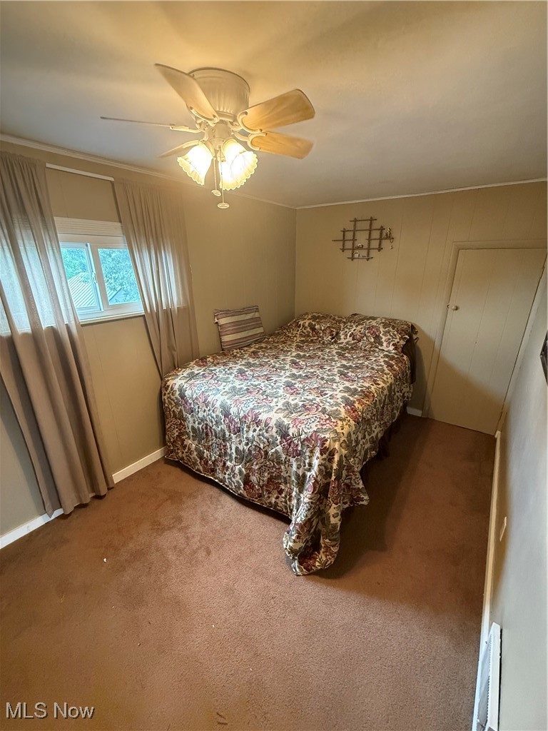 2614 Eldersville Road Follansbee, WV 26037 - Photo 17 of 18 Bedroom with carpet flooring and a ceiling fan