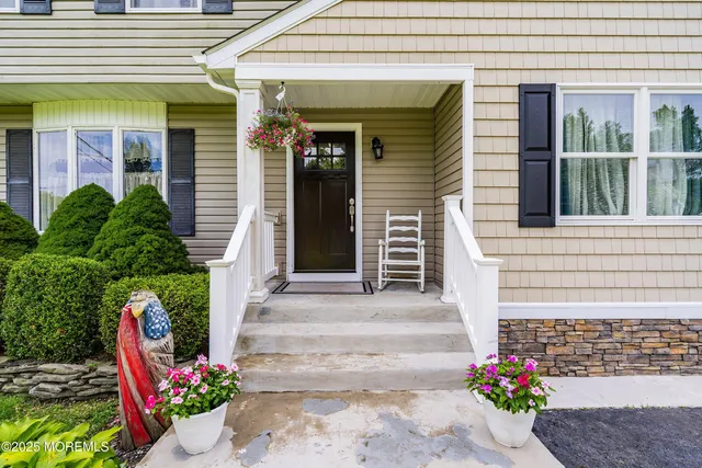 a front view of a house