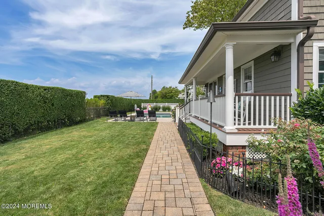 a view of a chairs and table in the patio
