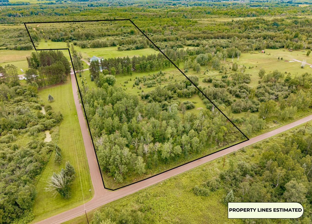 3723 Birchwood Road Kettle River, MN 55757 - Photo 4 of 48 Aerial view of sparsely populated area with property boundaries highlighted
