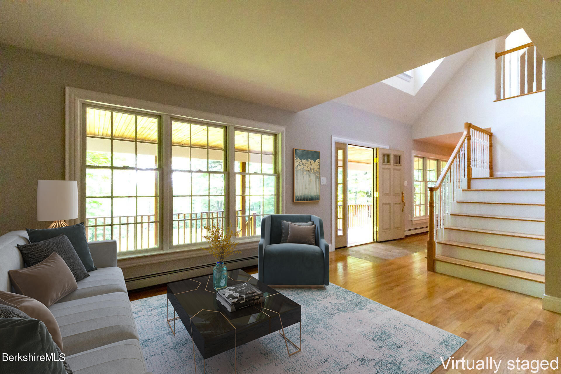 6 Oxbow Road Egremont, MA 01230 - Photo 17 of 42 a living room with furniture rug and a table