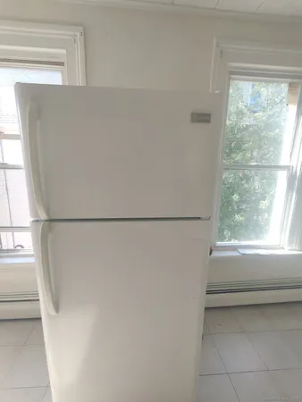 a view of a closet from a window