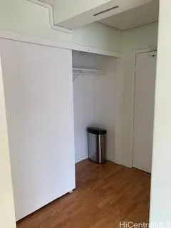 a view of a room with an empty space