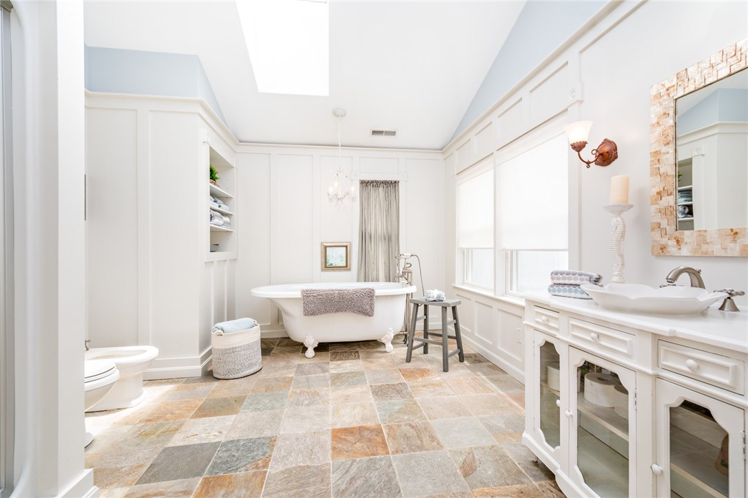 35 Lake Road Narragansett, RI 02882 - Photo 31 of 49 Master bath with clawfoot tub, steam shower & bidet