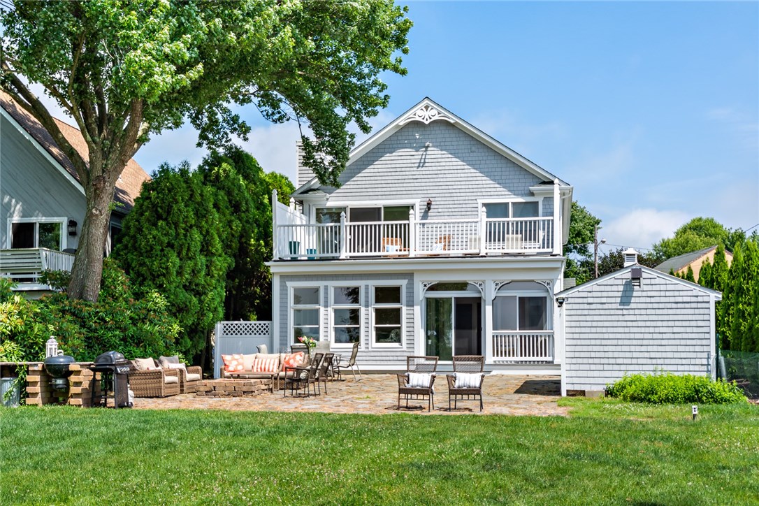 35 Lake Road Narragansett, RI 02882 - Photo 38 of 49 Patio with a firepit for entertaining