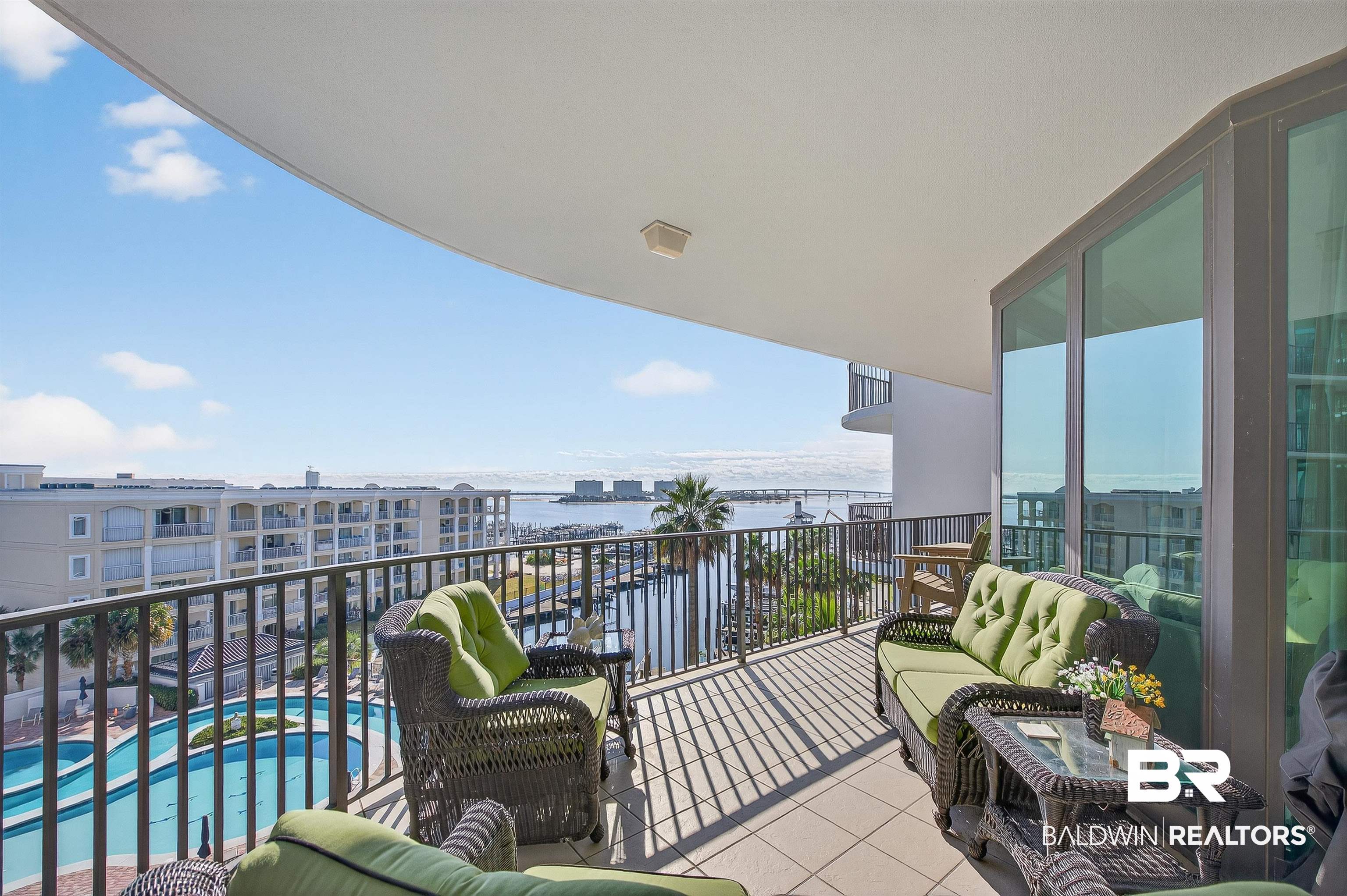 27582 Canal Road, Unit 2507 Orange Beach, AL 36561 - Photo 3 of 75 Balcony with view of pool and a water view