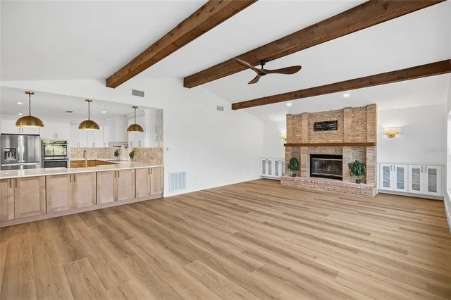 wooden floor in an empty room
