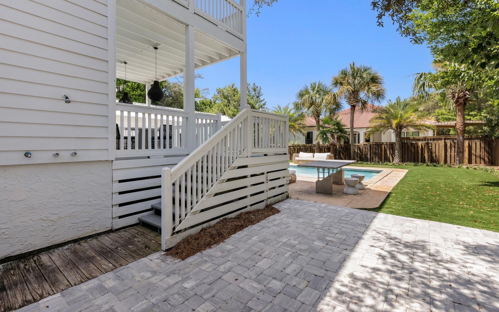 111 Crescent Road Santa Rosa Beach, FL 32459 - Photo 65 of 70 a view of a deck with a yard