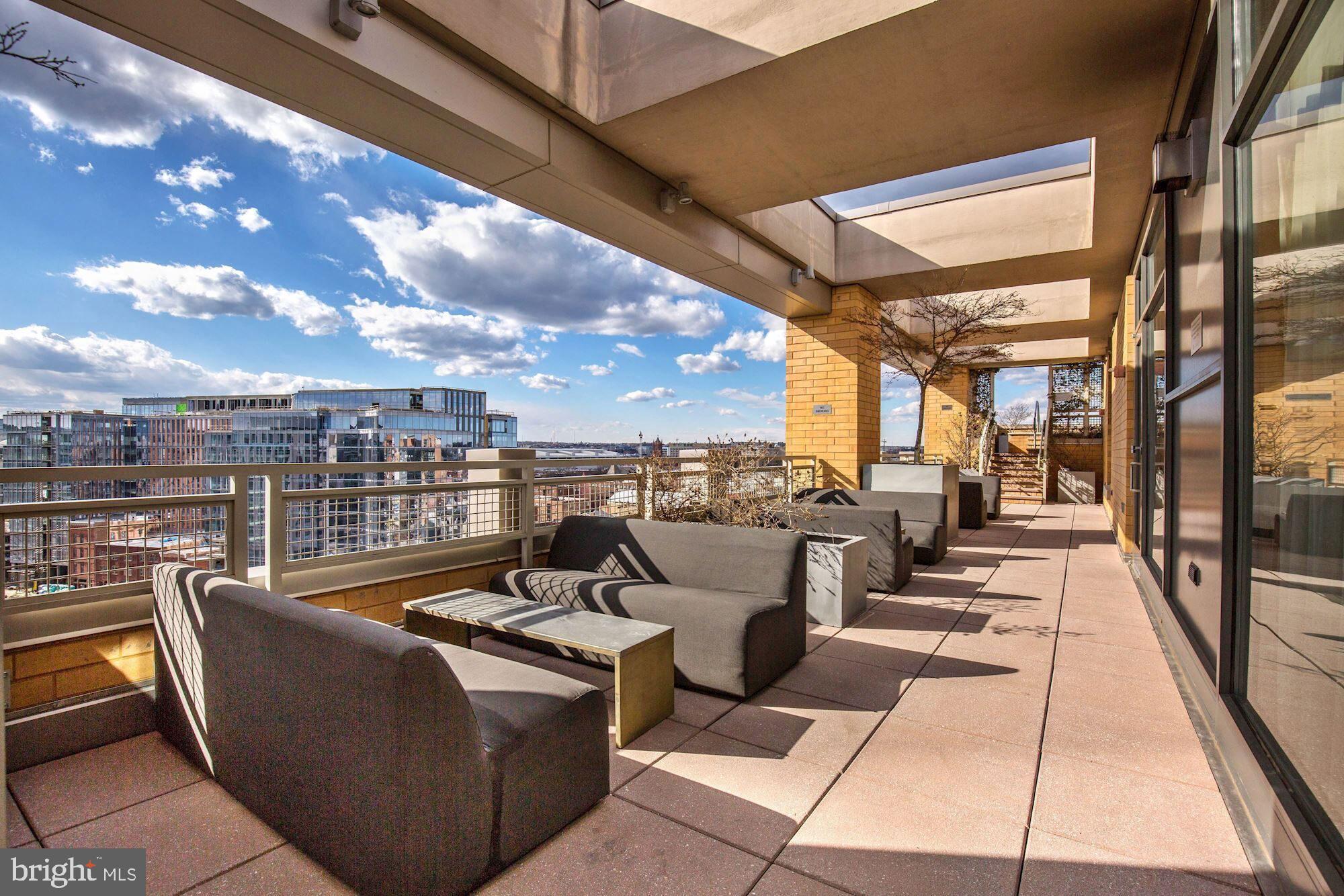 475 K Street Northwest, Unit 908 Washington, DC 20001 - Photo 25 of 31 Rooftop Balcony lounging areas