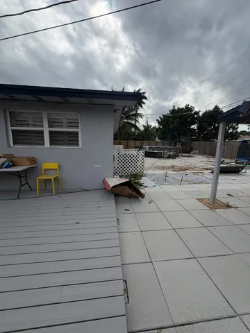 a outdoor space with furniture