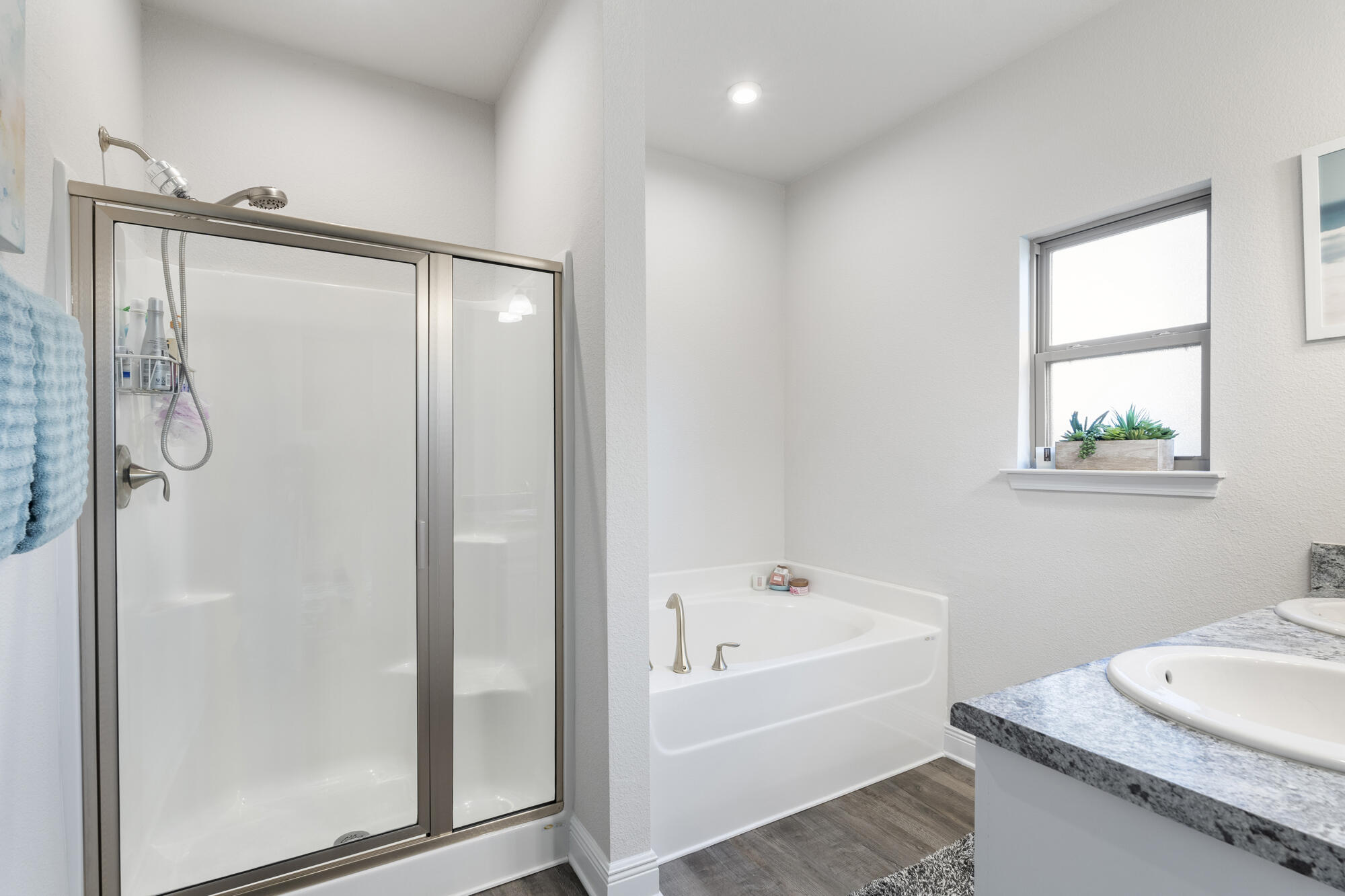 113 Ridgeway Circle Crestview, FL 32536 - Photo 23 of 54 a white bath tub sitting next to a white sink and a mirror