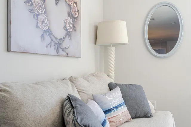 a living room with a couch