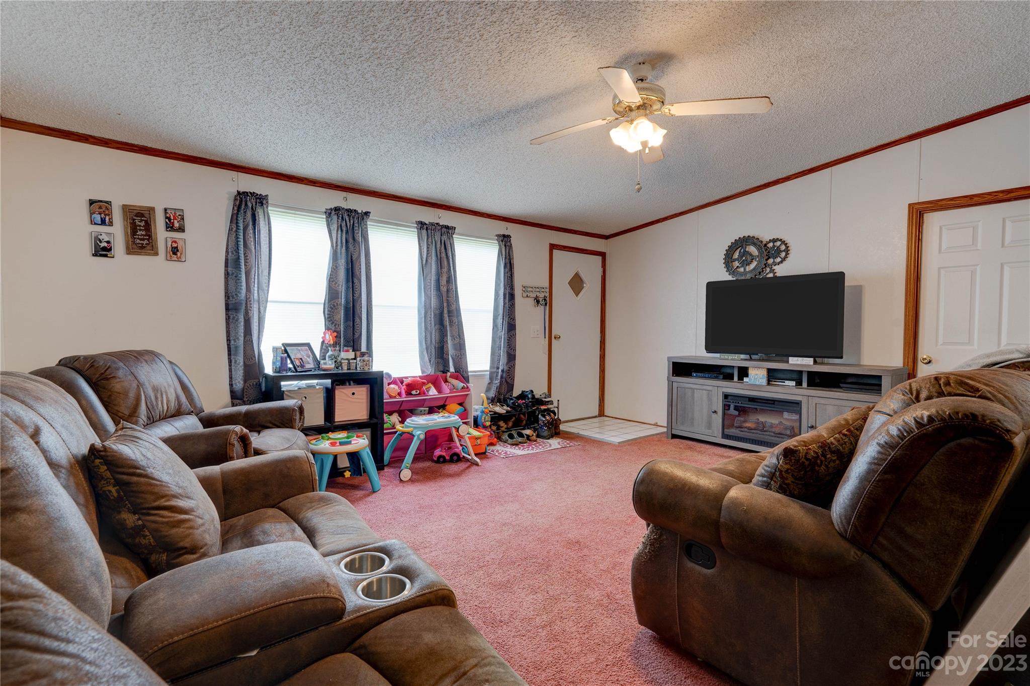 389 Shires Road Ellenboro, NC 28040 - Photo 11 of 30 a living room with furniture and a flat screen tv