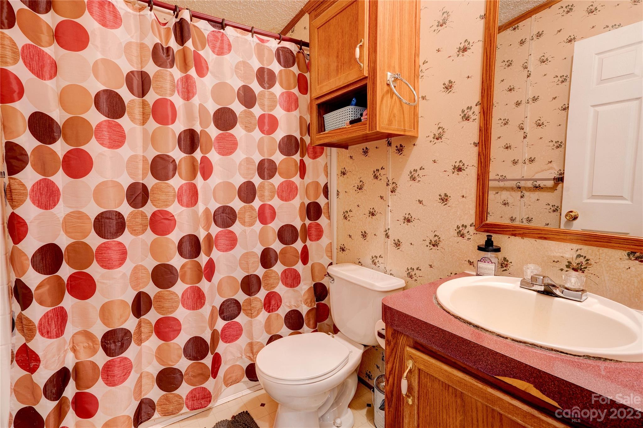 389 Shires Road Ellenboro, NC 28040 - Photo 30 of 30 a bathroom with a sink toilet and shower