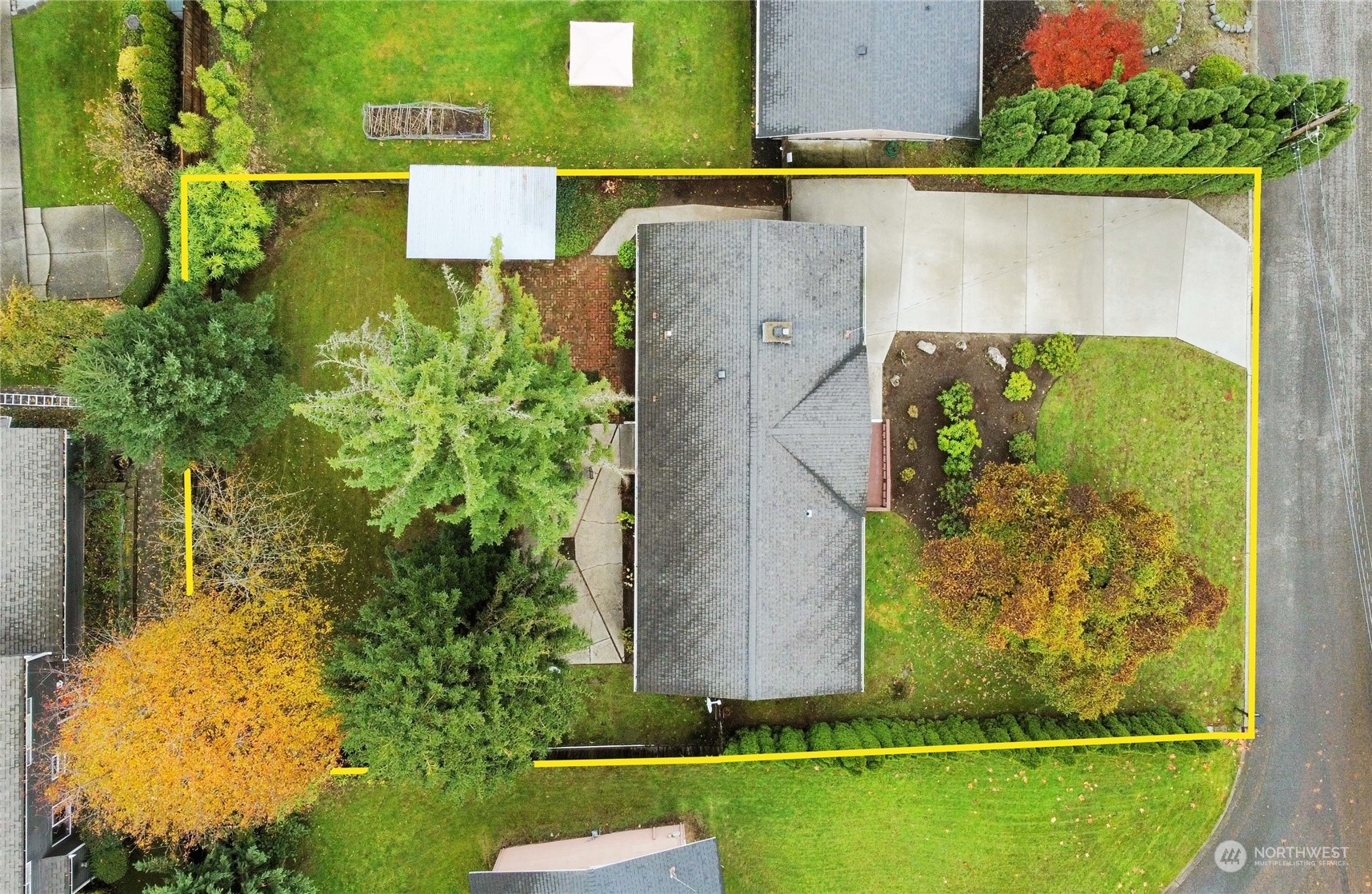9510 Northeast 201st Street Bothell, WA 98011 - Photo 21 of 22 an aerial view of a house with a yard