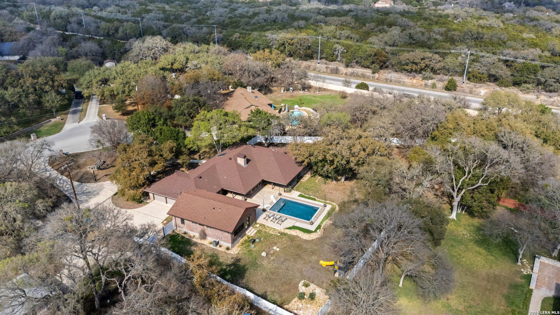 9616 Azalea Circle Garden Ridge, TX 78266 - Photo 37 of 47 an aerial view of residential house with outdoor space