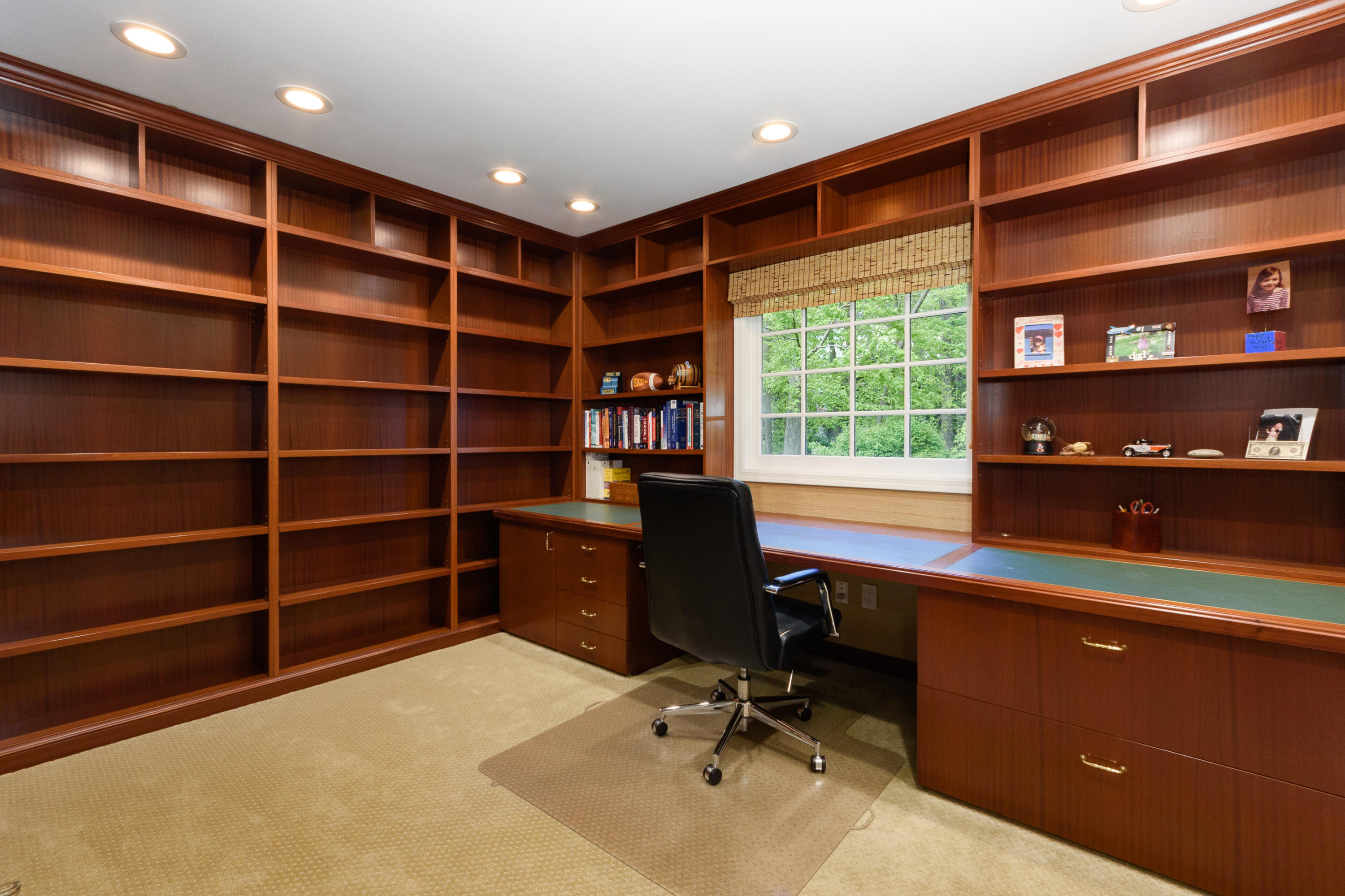116 Ridge Acres Road Darien, CT 06820 - Photo 22 of 44 a view of a workspace with furniture and a window