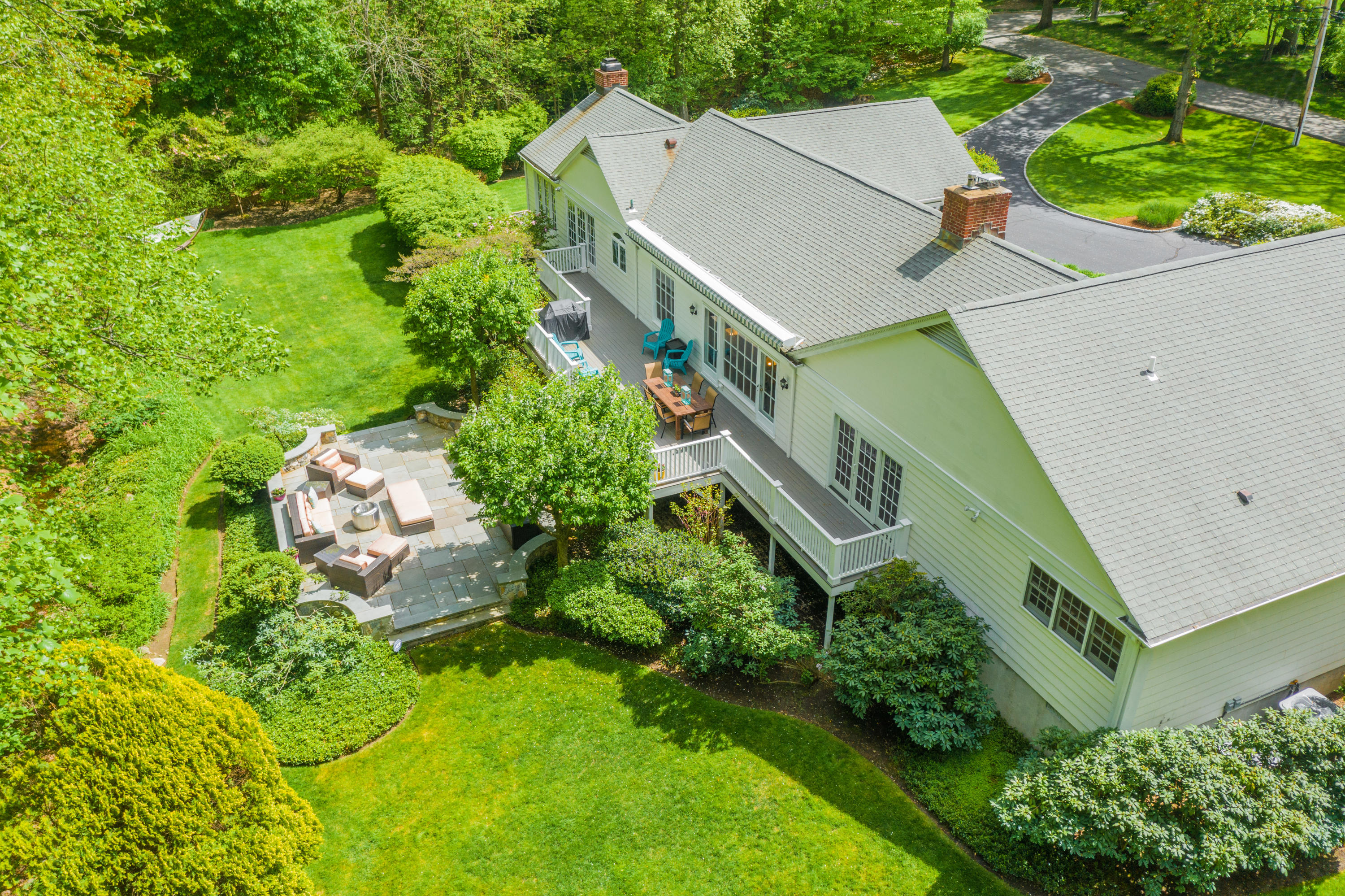 116 Ridge Acres Road Darien, CT 06820 - Photo 38 of 44 an aerial view of a house