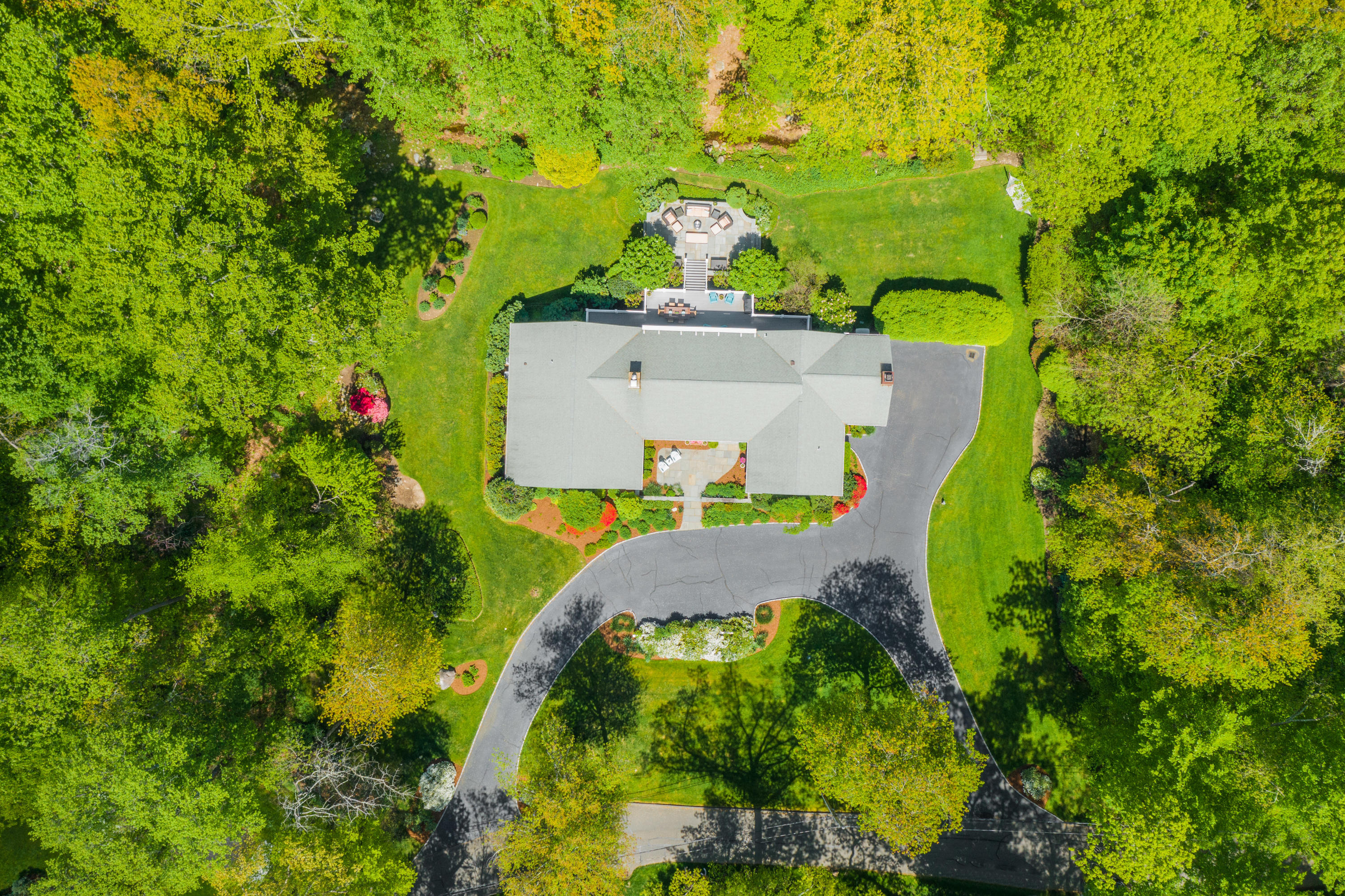 116 Ridge Acres Road Darien, CT 06820 - Photo 40 of 44 an aerial view of a house
