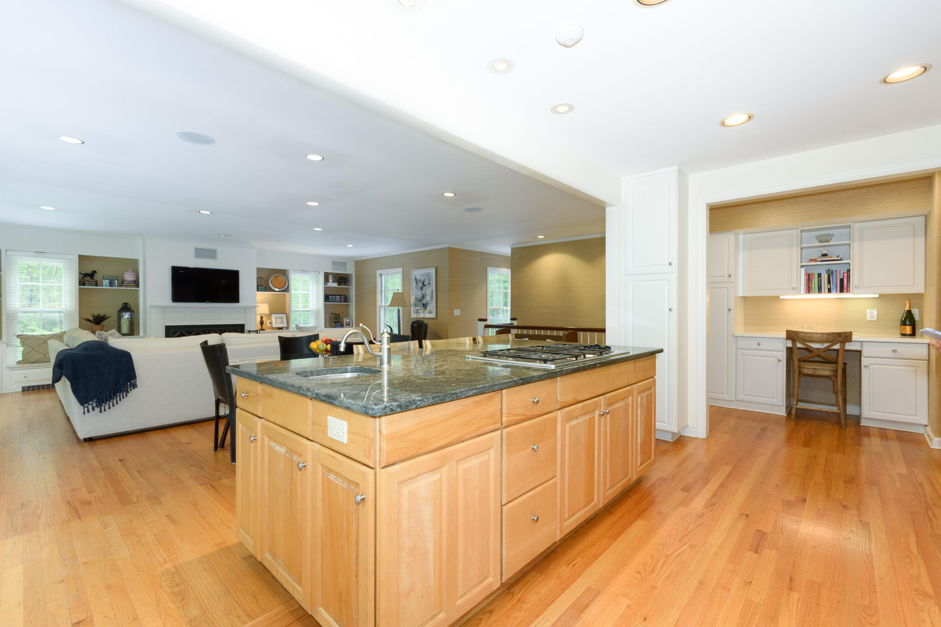 116 Ridge Acres Road Darien, CT 06820 - Photo 10 of 44 a kitchen with stainless steel appliances granite countertop a sink and a refrigerator