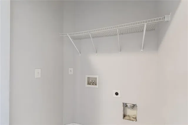 a view of a wall with a shelf