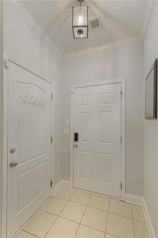 a view of an empty room