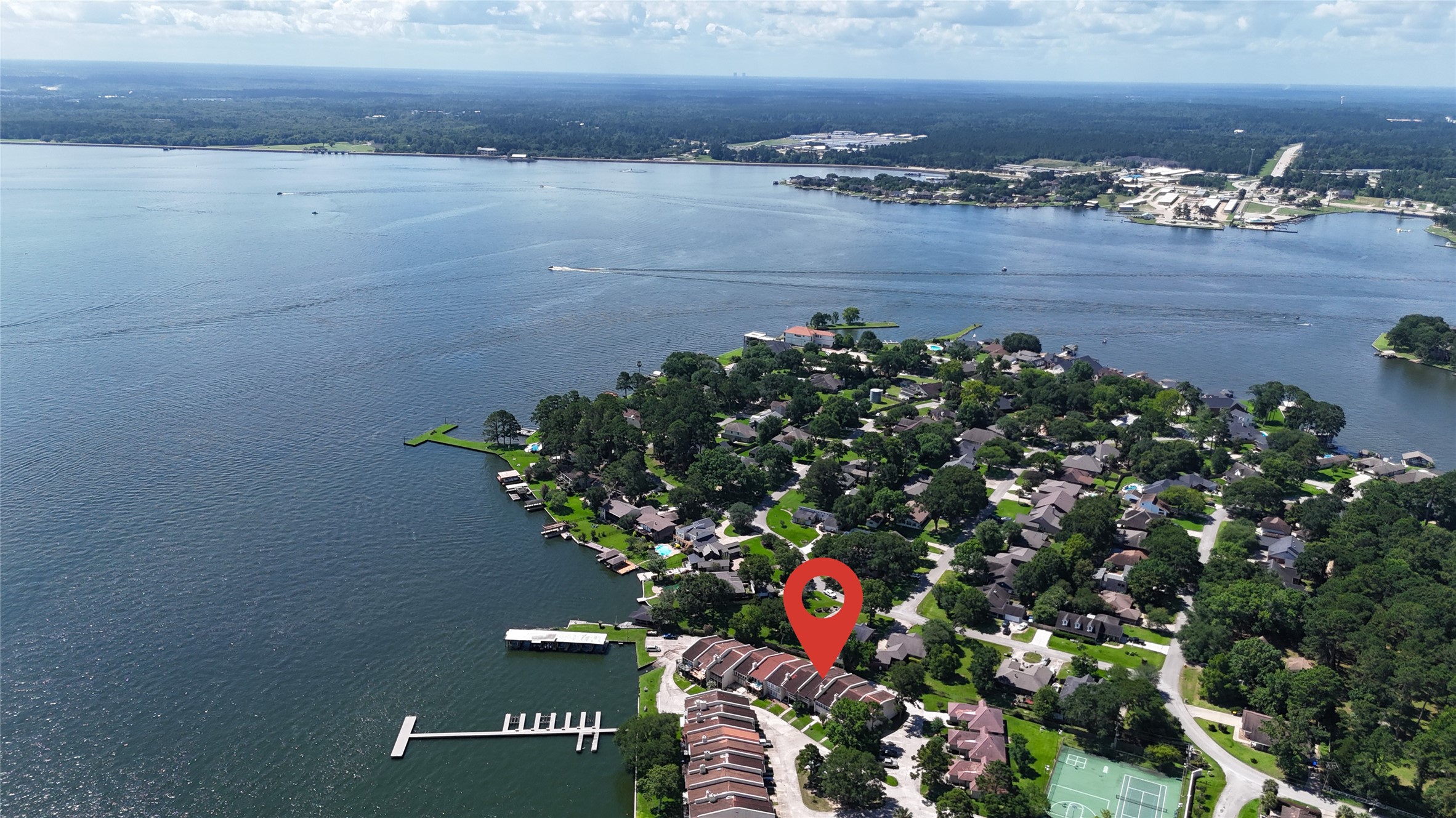 38 Regency Point Montgomery, TX 77356 - Photo 44 of 49 arial view of unit, Lake Conroe