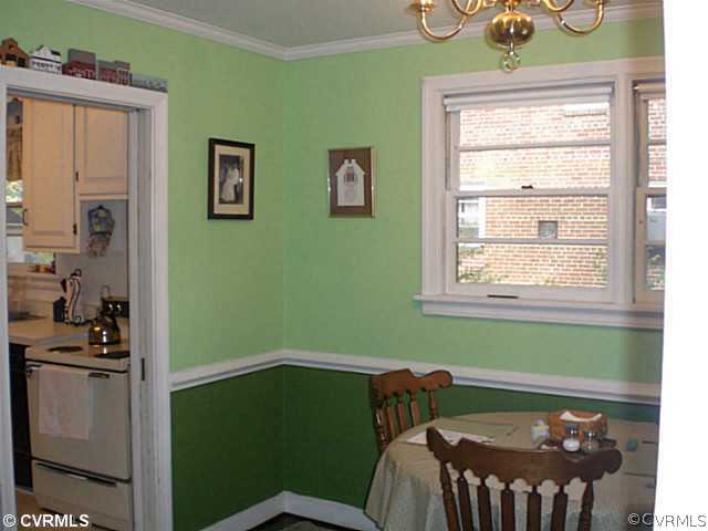 1206 Rosecroft Road Henrico, VA 23229 - Photo 5 of 12 Dining Room - chandelier, hardwoods, chair rail, c