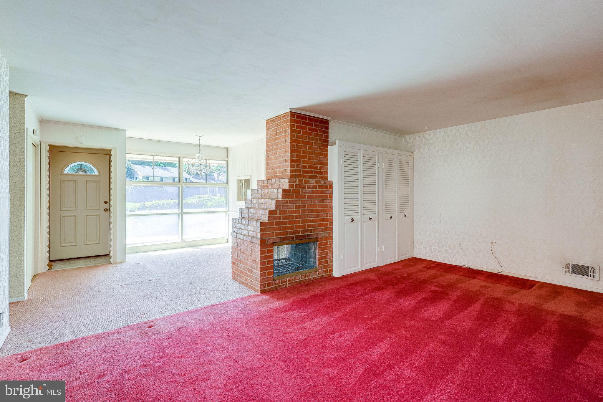 7612 Dunston Street Springfield, VA 22151 - Photo 15 of 51 Living Room to Dining Room w/2-Sided Fireplace