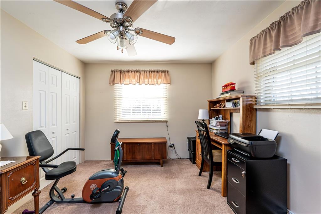 108 Stewart Road Derry, PA 15627 - Photo 23 of 30 a view of a workspace with furniture and a window