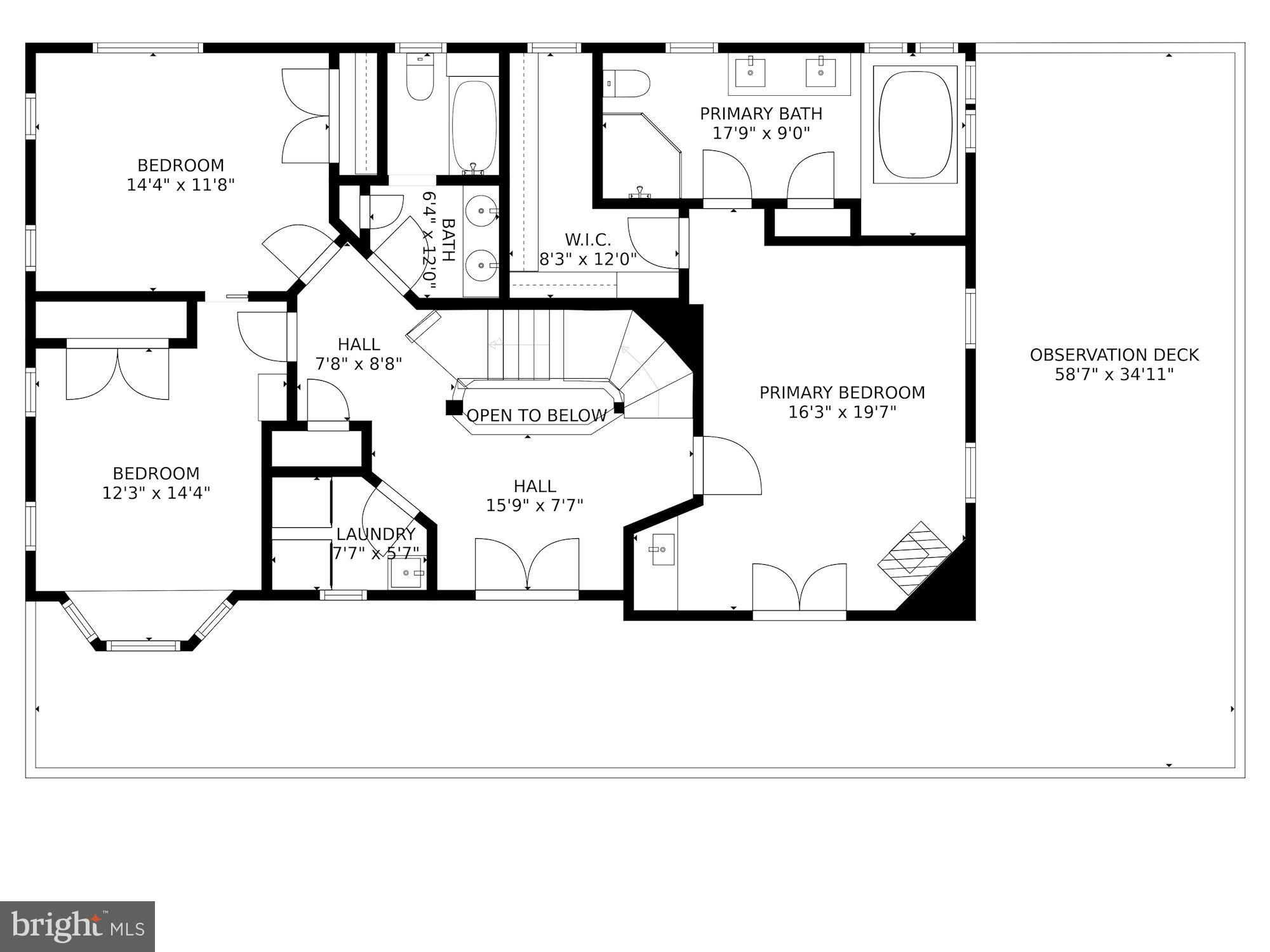 2101 North Stafford Street Arlington, VA 22207 - Photo 106 of 108 Upper Level 1 Floor Plan