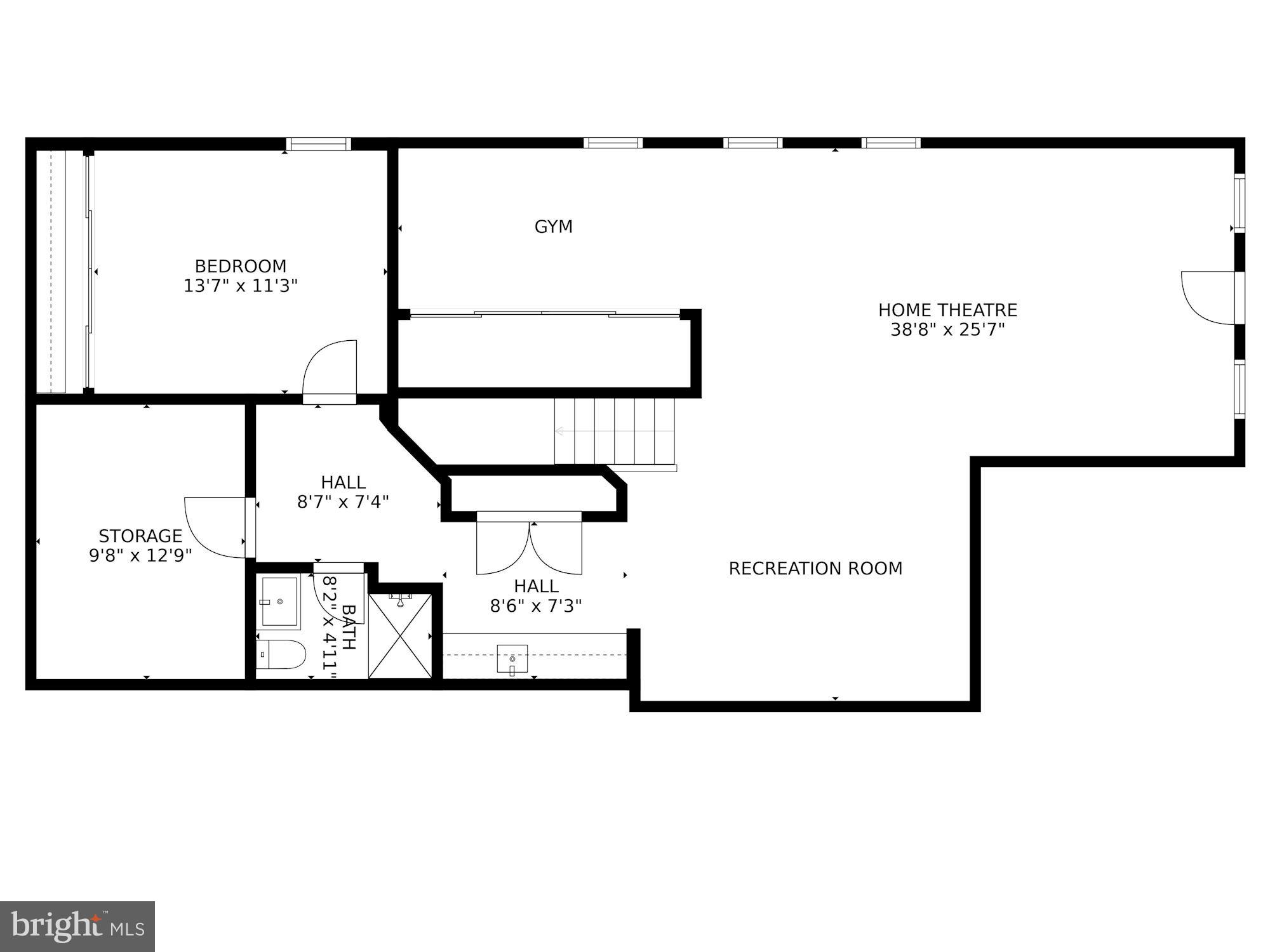 2101 North Stafford Street Arlington, VA 22207 - Photo 108 of 108 Lower Level Floor Plan