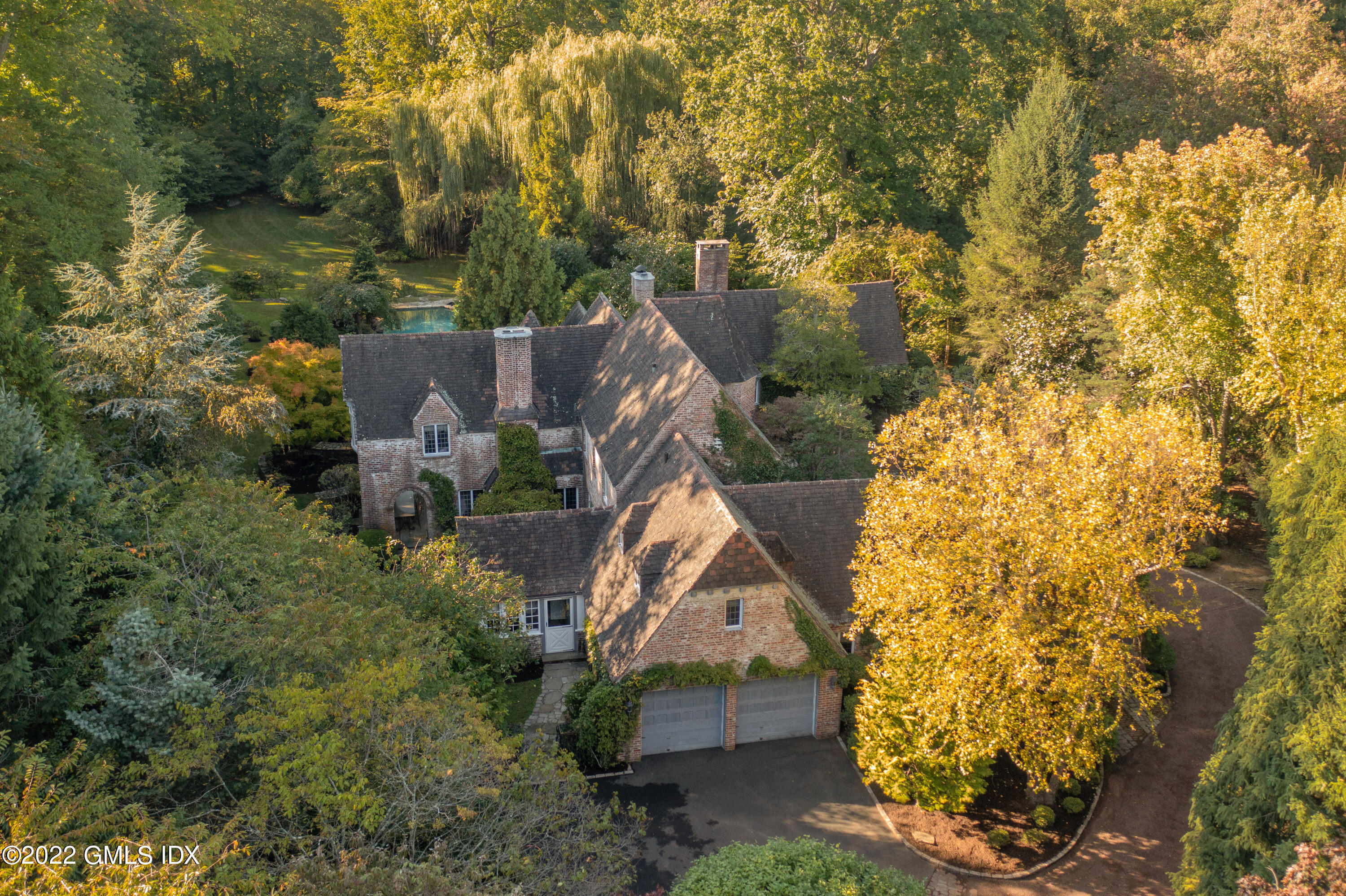 520 Indian Field Road Greenwich, CT 06830 - Photo 10 of 55 an aerial view of residential house with outdoor space