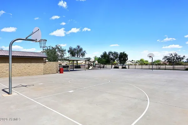 a park with bench and trees