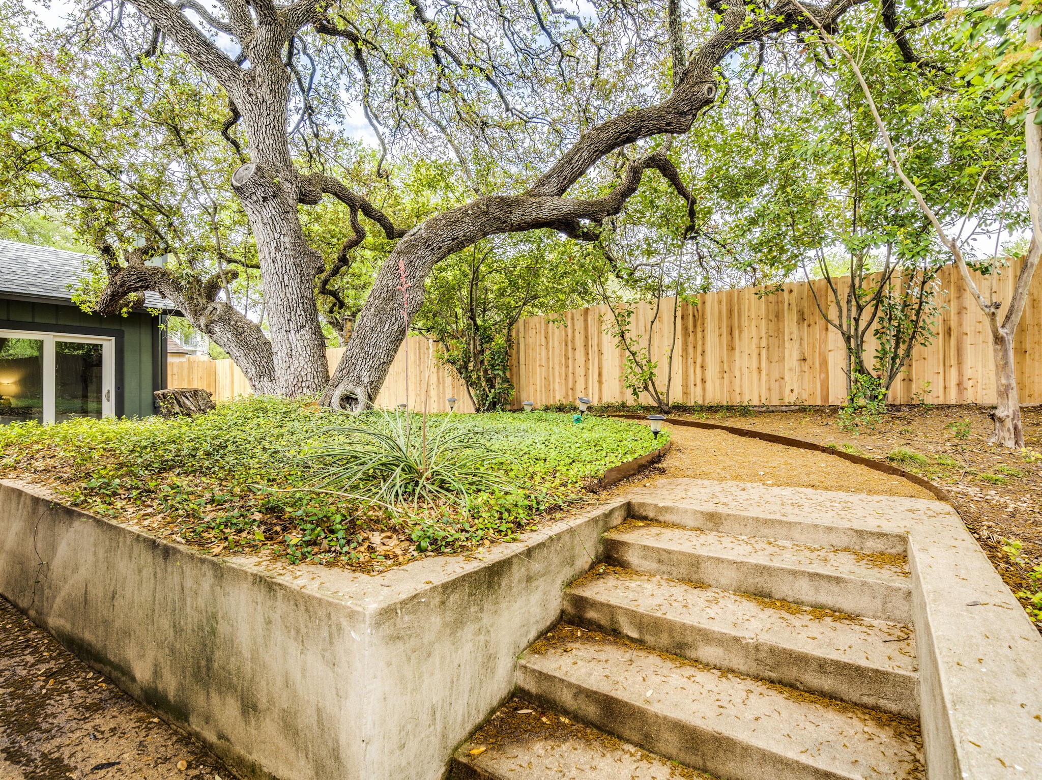 11810 Bittern Hollow Austin, TX 78758 - Photo 12 of 22 a view of a backyard with large trees