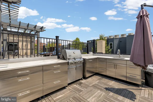 a view of cabinets and sink
